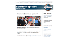 Desktop Screenshot of bloomsburyspeakers.org.uk
