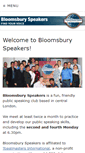Mobile Screenshot of bloomsburyspeakers.org.uk